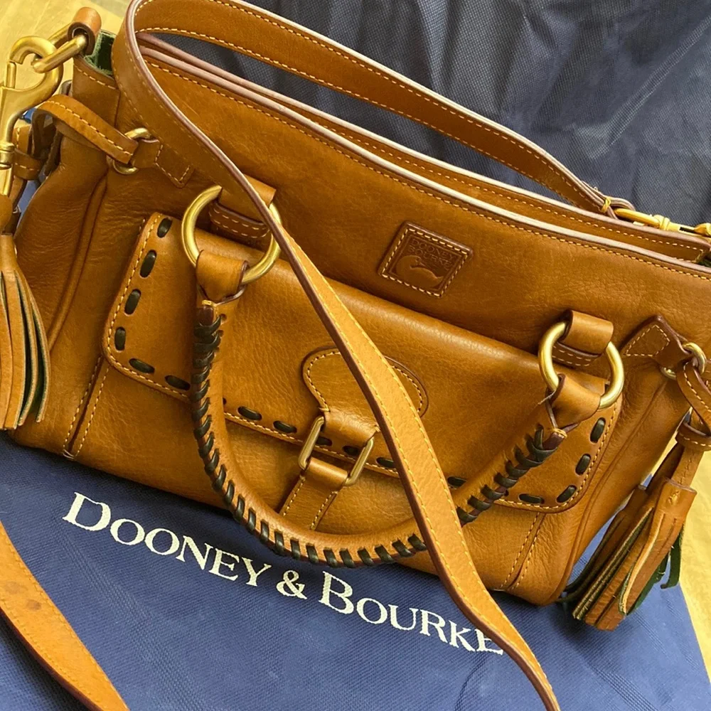 Dooney & Bourke Tan Leather Satchel